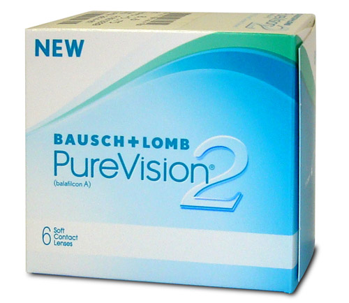 1-мес контактные линзы Pure Vision 2HD +4.5 ВС 8.6 (6 линз)