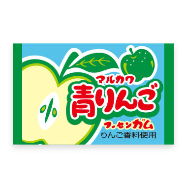 Marukawa Жевательная резинка, вкус зелёного яблока, 5,5гр
