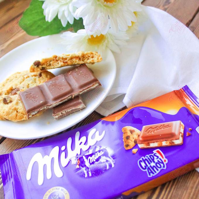 Шоколад Milka Chips Ahoy (крем с печеньем), 100 гр