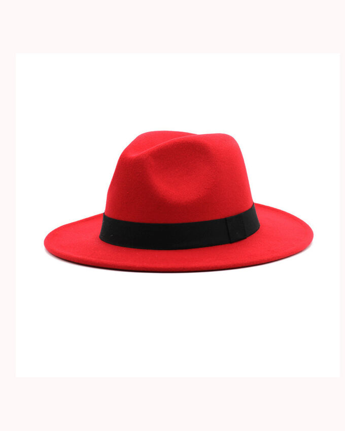Шляпа Гангстерская LUX красная, 56-58 см