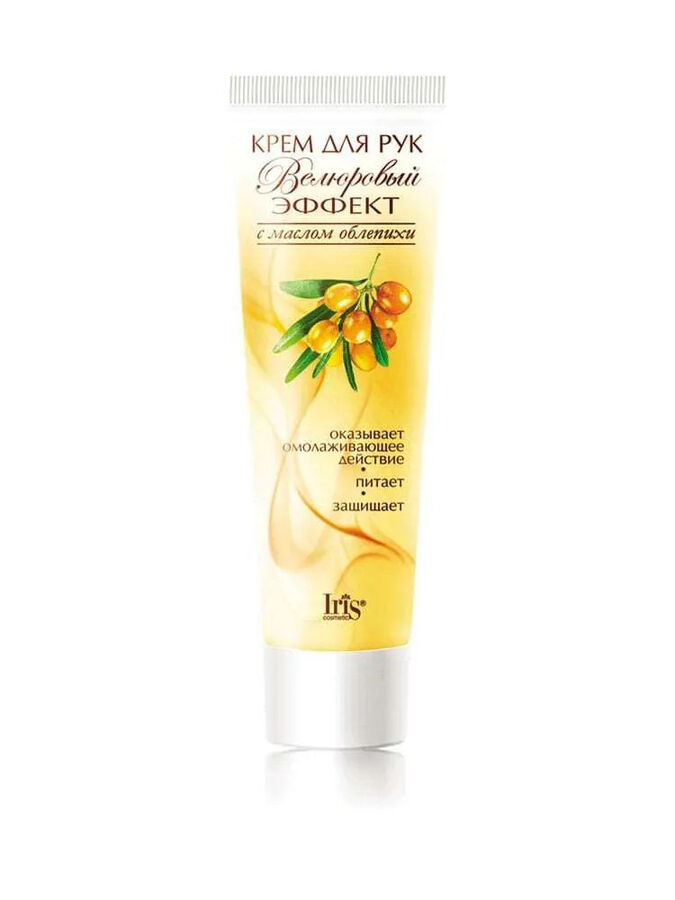 Iris Ирис Крем для рук Веллюровый эффект с маслом облепихи 100