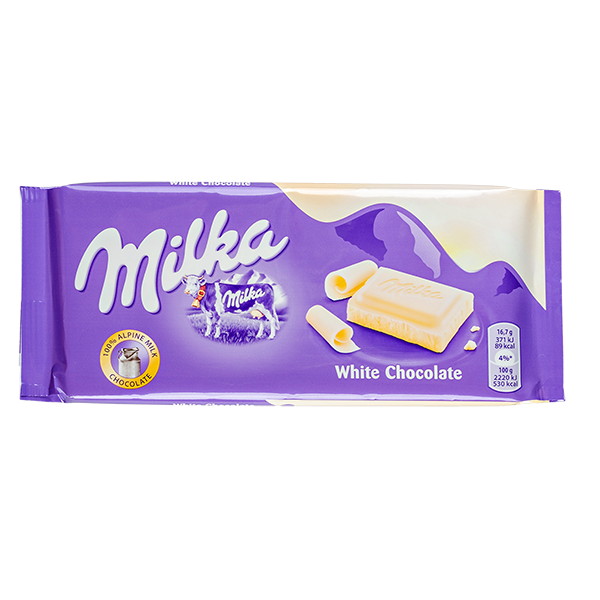 Шоколад Milka bubbly White молочный с пористым белым