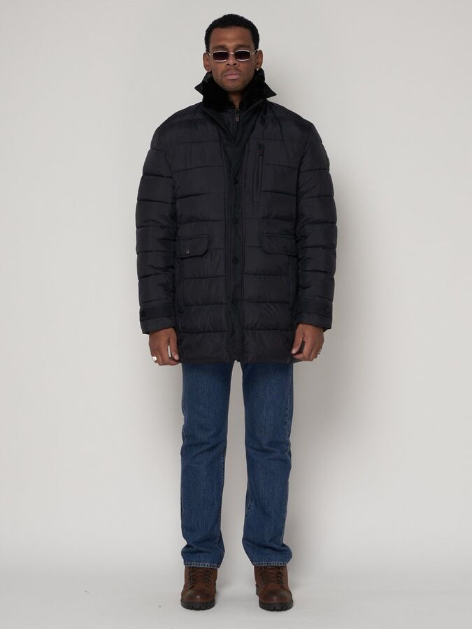 MTFORCE Куртка зимняя мужская классическая темно-синего цвета 92962TS
