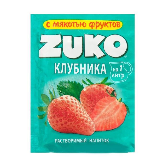 YUPI Растворимый напиток ZUKO Зуко  Клубника, 20 г