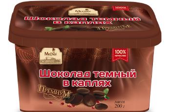 Шоколад в каплях, квадратный контейнер 500 гр