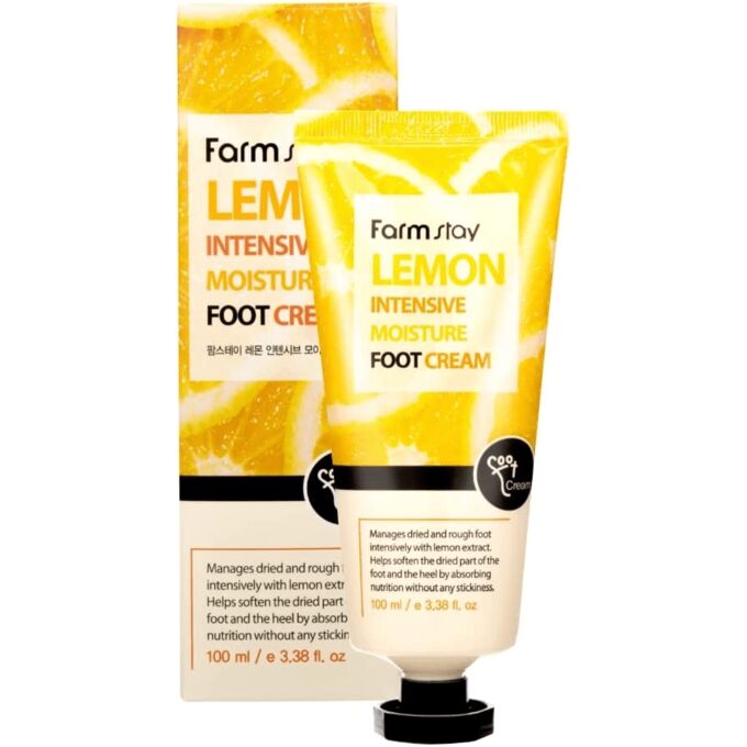 Farm Stay Крем для ног смягчающий с экстрактом лимона Lemon Intensive Moisture Foot Cream