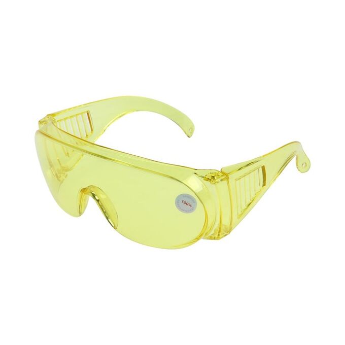 LOM Очки защитные ЛОМ, желтые, открытого типа, ударопрочный материал