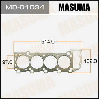 Прокладка Головки блока MASUMA  2TZ-TE  (1/10) Толщина 1,60 мм