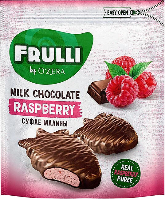 KDV O&#039;Zera Конфеты &quot;Frulli&quot; суфле малина в шоколаде 125 г