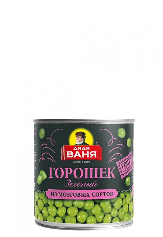 Дядя Ваня Горошек зелёный консерв. ж/б 400 гр. 1/12, шт