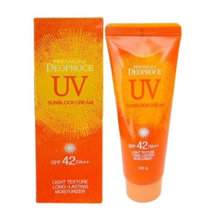 Deoproce/ Солнцезащитный крем/ Premium UV Sun Block Cream SPF42 PA++
