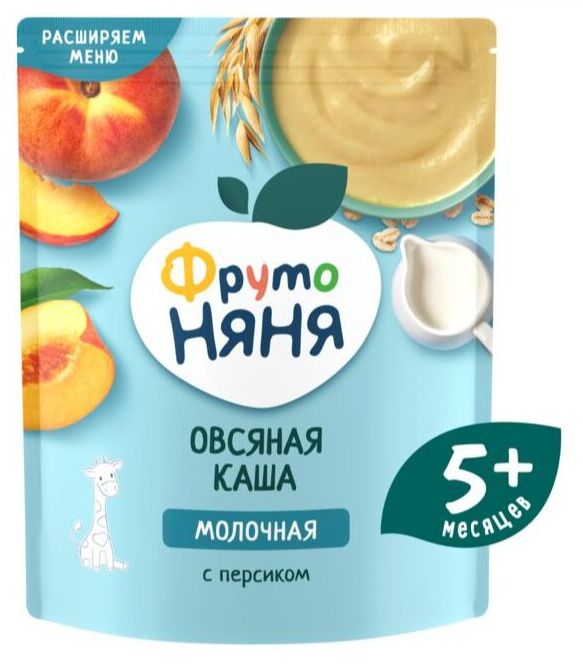 ФРУТОНЯНЯ Каша 200г овсяная молочная персик