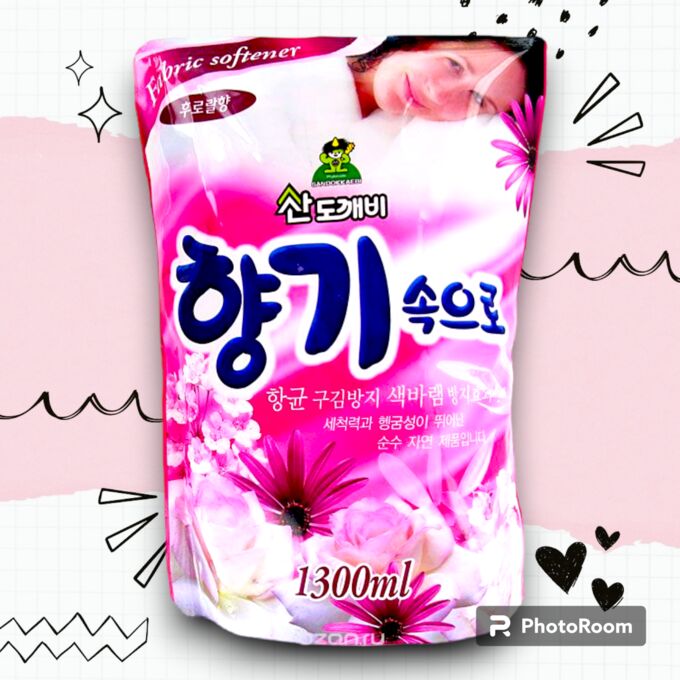 SANDOKKAEBI Кондиционер для белья «Цветочный» Soft Aroma Floral (мягкая упаковка) 1300 мл