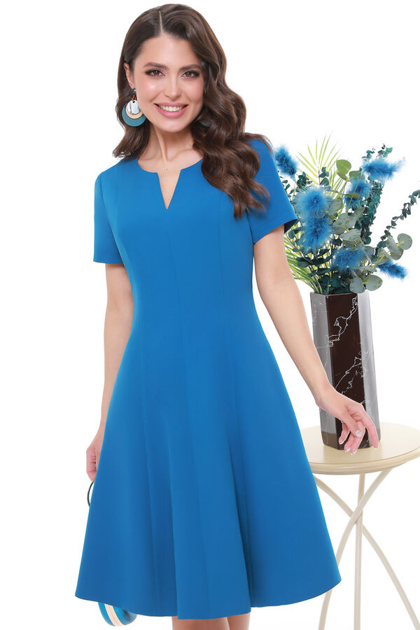 DStrend Платье синее с V-образным вырезом