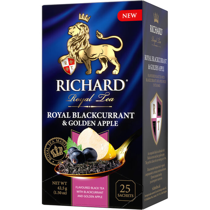 Richard Ричард Royal Black Currant &amp; Golden Apple 25 пак. *12