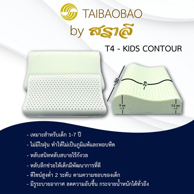 Подушка ортопедическая латексная Таиланд Премиум TAIBAOBAO Latex premium 100%