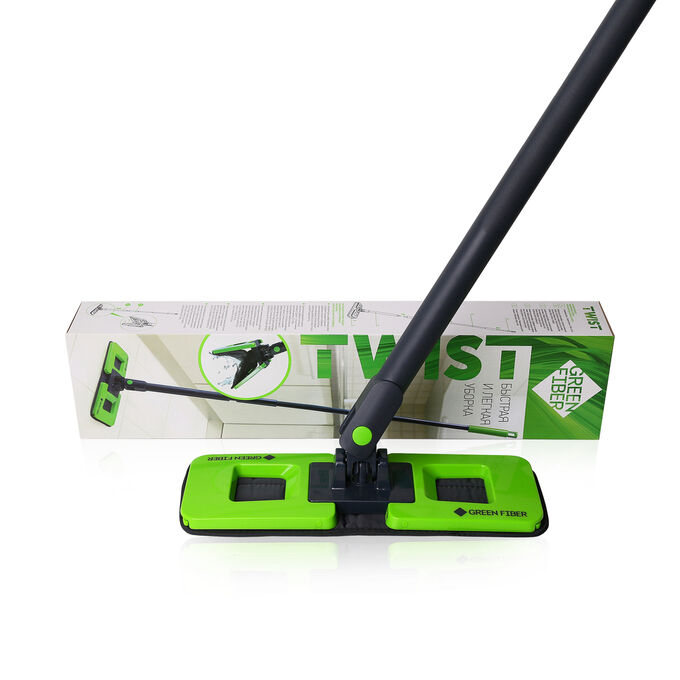 Greenway Швабра с отжимом Green Fiber TWIST