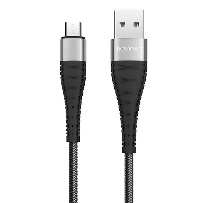 Кабель USB - micro USB Borofone BX32 Munificent  100см 2,4A (black)