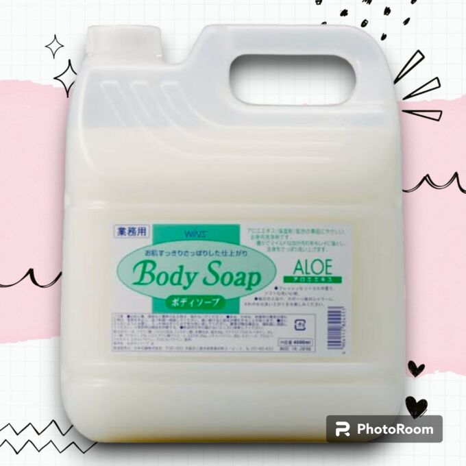 Nihon Крем-мыло для тела &quot;Wins Body Soap aloe&quot; с экстрактом алоэ и богатым ароматом (цитрус) 4000 мл