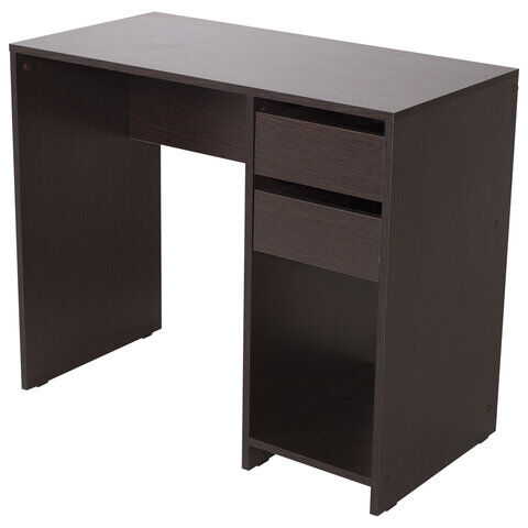 Стол письменный/компьютерный BRABIX &quot;Scandi CD-017&quot;, 900х450х750 мм, 2 ящика, венге, 641896, ЦБ013706-3