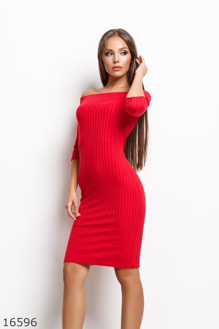 Женское платье 16596 красный