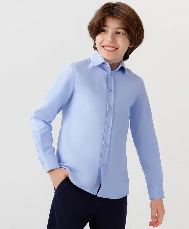 Button-blue Рубашка на пуговицах голубая Button Blue