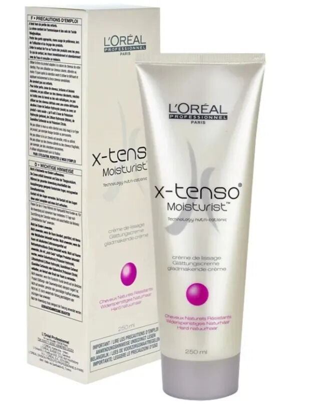 Крем для выправления волос. Выпрямляющий крем для волос. X tenso Loreal. X-tenso Moisturist выпрямляющий крем для натуральных волос 250 мл. L oreal professionnel крем для волос