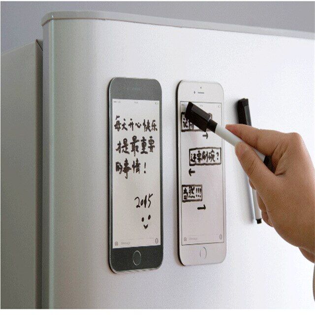 Магнитный планер, на холодильник для рисования записей заметок, с маркером, 1 шт., 15,5 х 7,5 см.