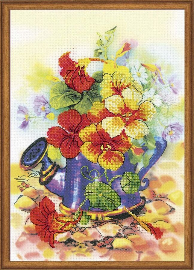 Набор для вышивания Риолис Рт-0068 Садовая лейка, 21*30 см