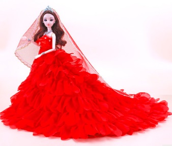 Платье невесты для куклы 30 см (БЕЗ куклы)