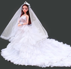 Платье невесты для куклы 30 см (БЕЗ куклы)