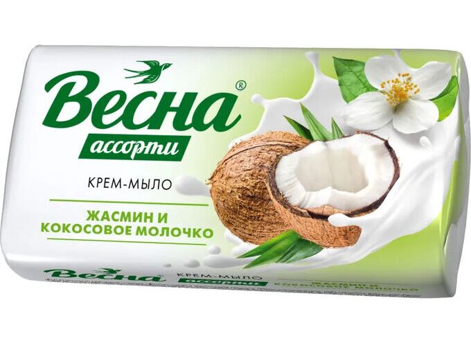 Фабрика игрушек Весна Туалетное Мыло &quot;Весна&quot; жасмин кокосовое молочко 90гр