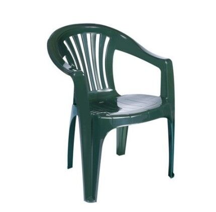 Кресло садовое, пластик, зеленый, КЕМЕР, 76х 50 х 56 см