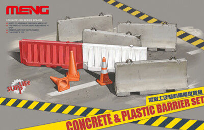 фирма ГАММА &quot;MENG&quot; SPS-012 &quot;барьеры&quot; CONCRETE &amp; PLASTIC BARRIER SET 1/35