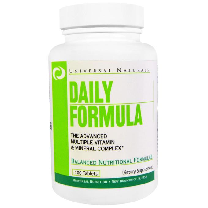 Universal Nutrition, Daily Formula, комплекс мультивитаминов и минералов, 100 таблеток