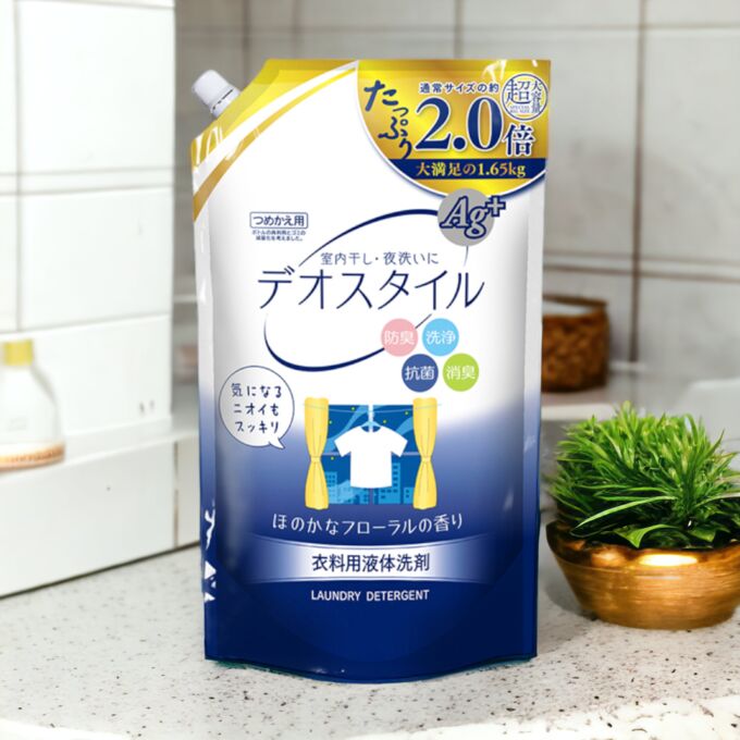 Гель для стирки с ионами серебра и кондиционирующим эффектом для белого и цветного белья ROCKET SOAP DEOSTYLE, 1,65кг м/у. Япония