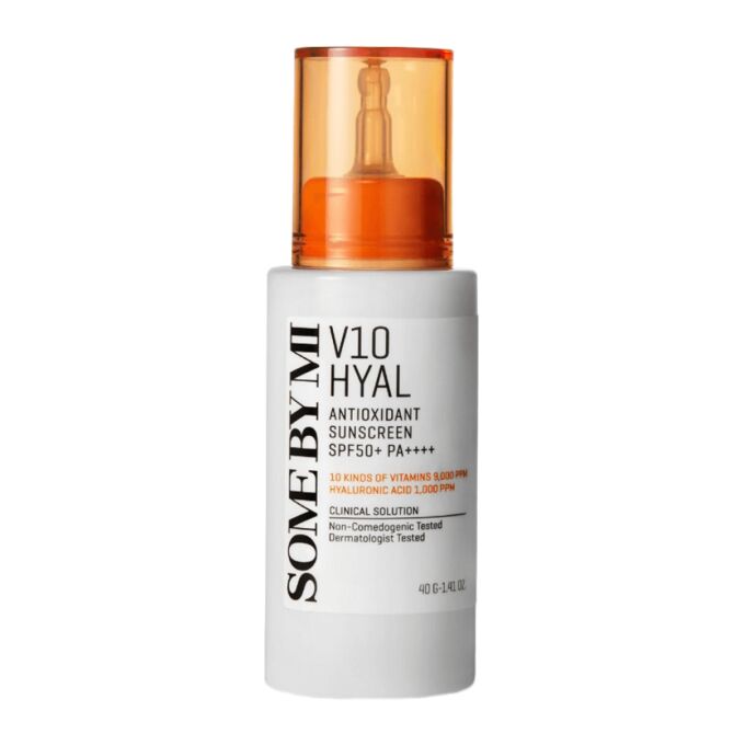 Some By Mi V10 Hyal Antioxidant Sunscreen SPF50+ Антиоксидантный Солнцезащитный Крем С Витаминами