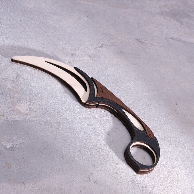 Дарим красиво Сувенир деревянный &quot;Нож Керамбит. Средневековье&quot;, коричневый