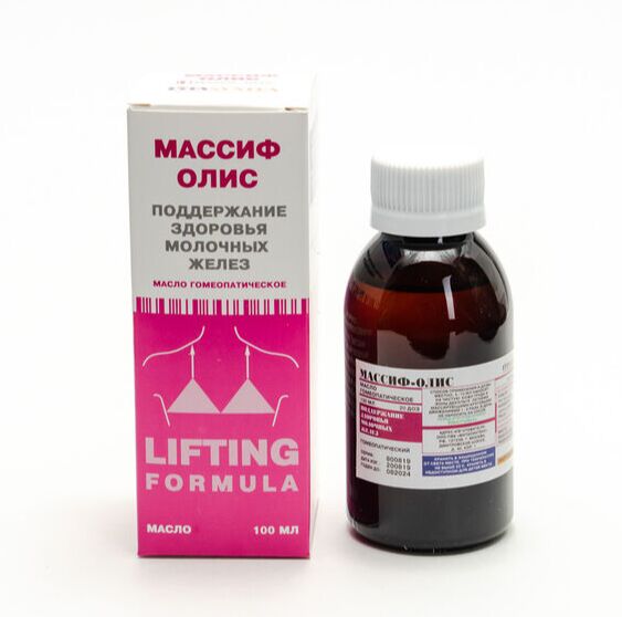 ООО ПФК “ ФИТАСИНТЕКС” Уход за кожей груди, мастопатия МАССИФ-ОЛИС