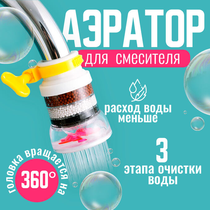 Fashion & Bags Аэратор, регулировка потока, пластик, цвет в ассортименте
