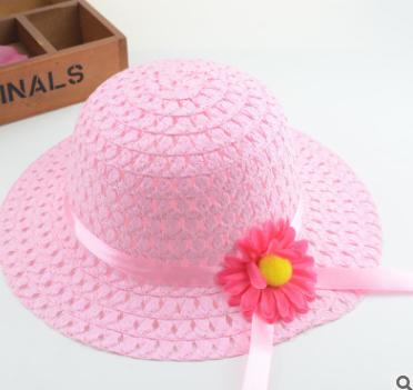 &quot;Соломенная&quot; шляпка светло-розовая