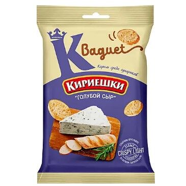 Яшкино «Кириешки Baguet», сухарики со вкусом голубого сыра, 50 г