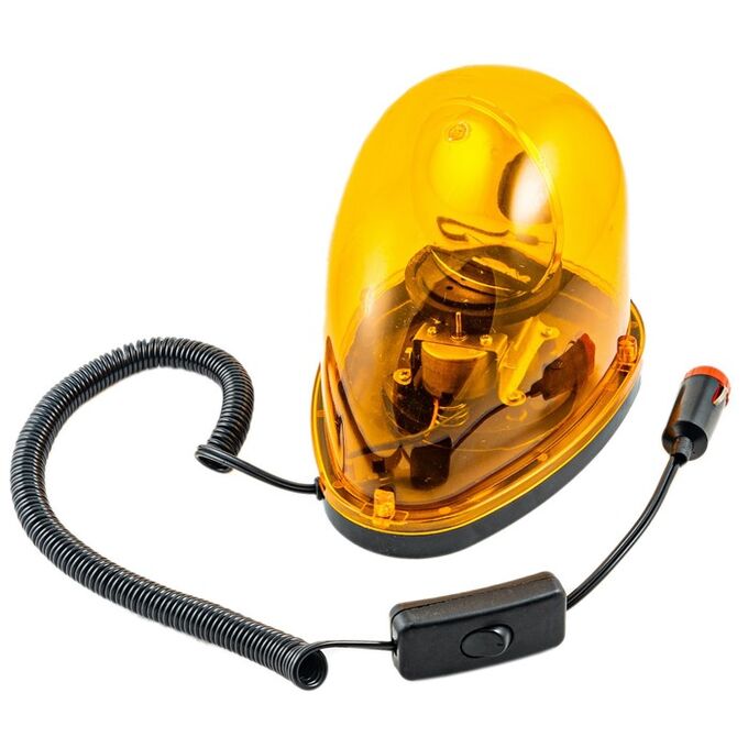 ТопАвто Маяк сигнальный TOPAUTO с магнитом, лампа 12 В, 10 Вт, форма капля с выключателем
