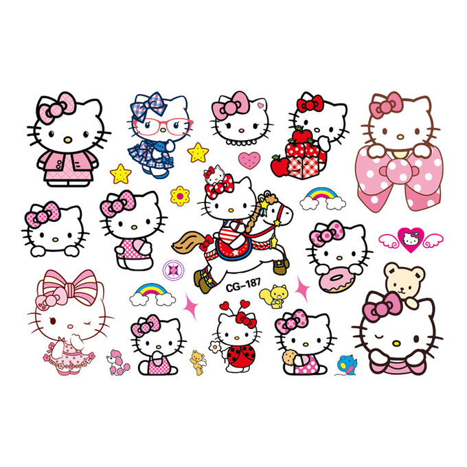 Черри Детские временные переводные татуировки Hello Kitty