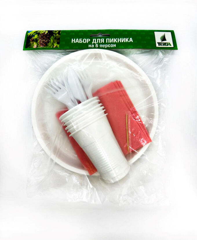 TAIGA Набор на 6 перс. &quot;Тайга&quot;, (25 уп/кор)