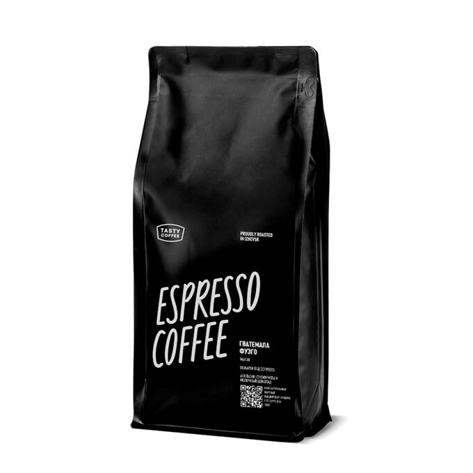 Кофе моносорт эспрессо &quot;Гватемала Фуэго&quot; в зернах, 1 кг (Tasty Coffee)