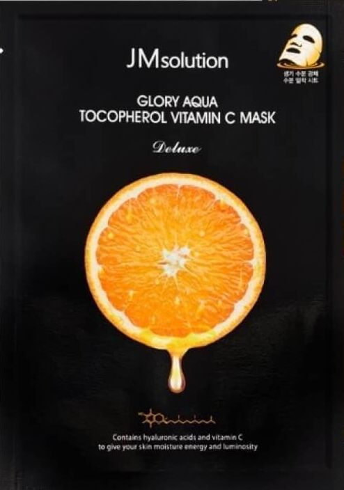 Тканевая маска с витамином С JMsolution Glory Aqua Tocopherol Vitamin C ...