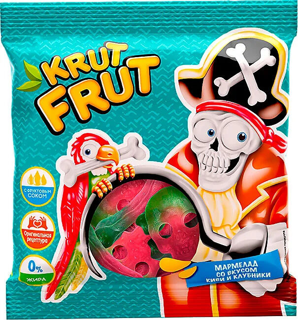 KDV KrutFrut Мармелад жевательный &quot;Черепа и кости&quot; 70 г