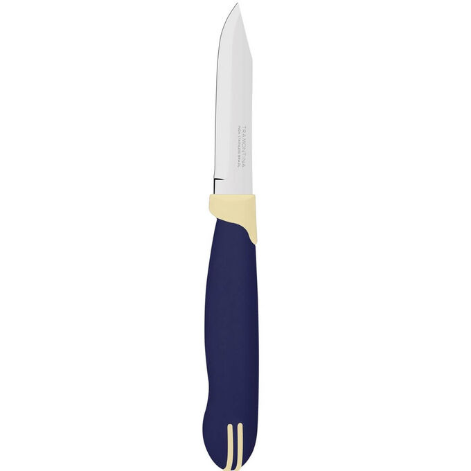 TRAMONTINA Нож для чистки овощей, 7,5 см, блистер, синий с белым, MULTICOLOR