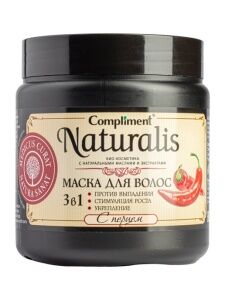 Compliment Naturalis Маска для волос с перцем Против выпадения, 500мл